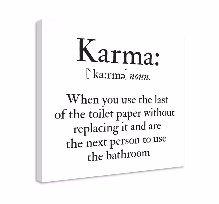Wandbilder sprüche zur karma definition - TenStickers