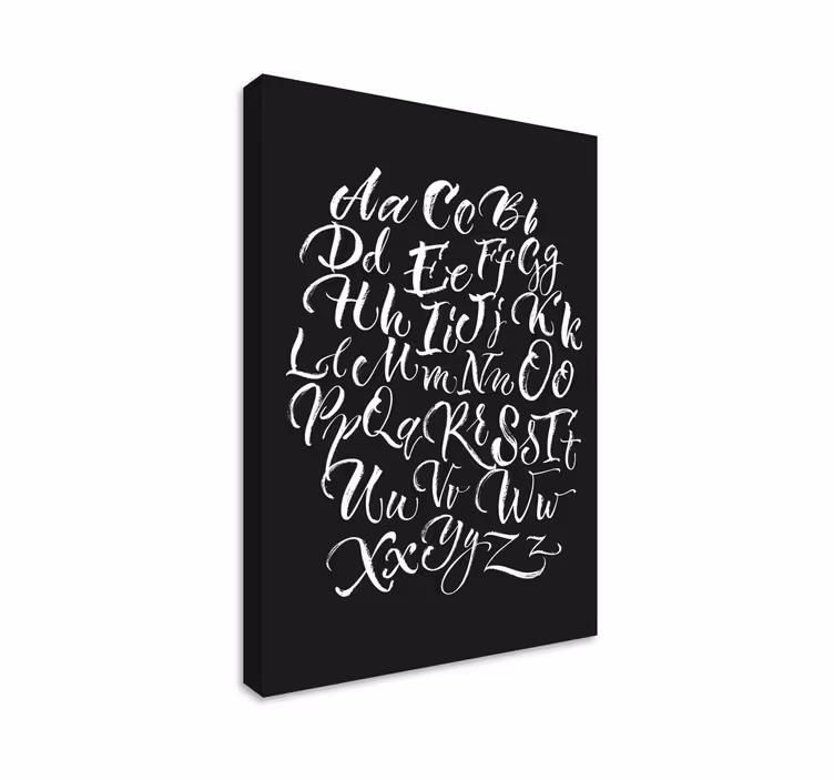 Leinwandbild elegante schriftzug darstellung - TenStickers