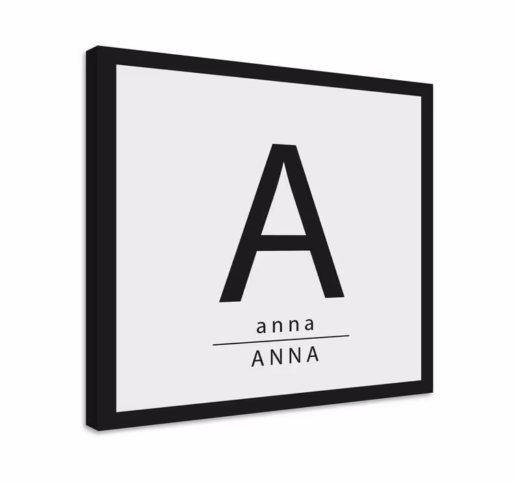 Leinwandbild personalisierte erstanzeige - TenStickers