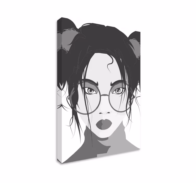 Leinwandbild stilvolle junge frau - TenStickers