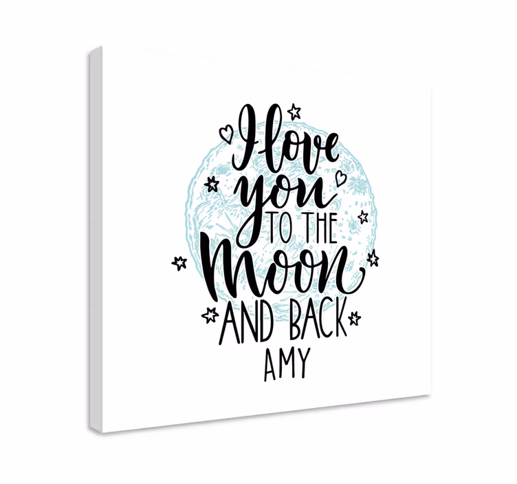 Wandbilder sprüche ich liebe dich mond - TenStickers