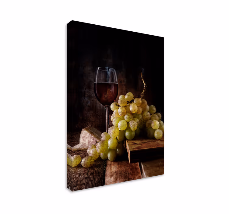 Leinwandbild obst elegantes traubencluster - TenStickers