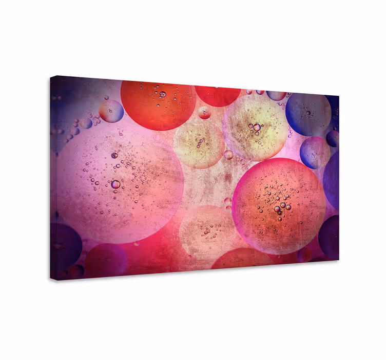 Leinwandbild abstrakt blasenmuster formation - TenStickers