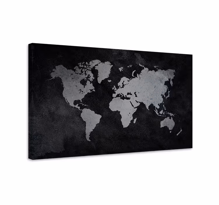 Weltkarte leinwand moderne weltkarte - TenStickers