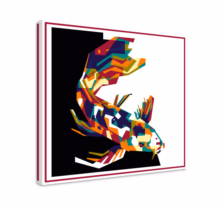Wandbild fische bunte koi fische - TenStickers