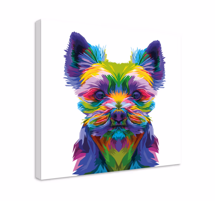 Wandbilder hunde lebendige hundeadaption - TenStickers