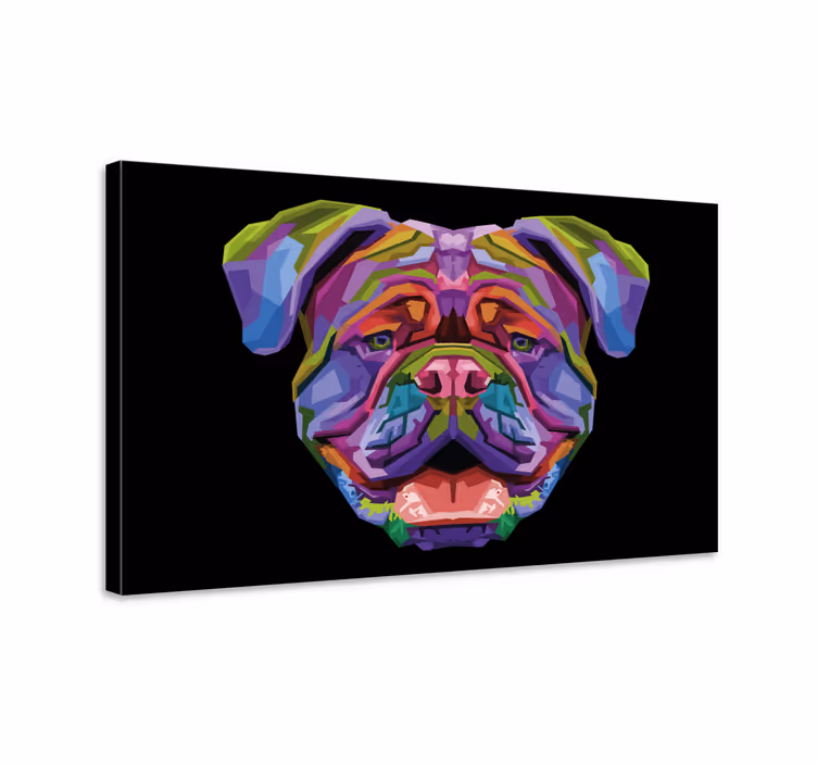 Wandbilder Hunde Vollfarbiger moderner hund - TenStickers