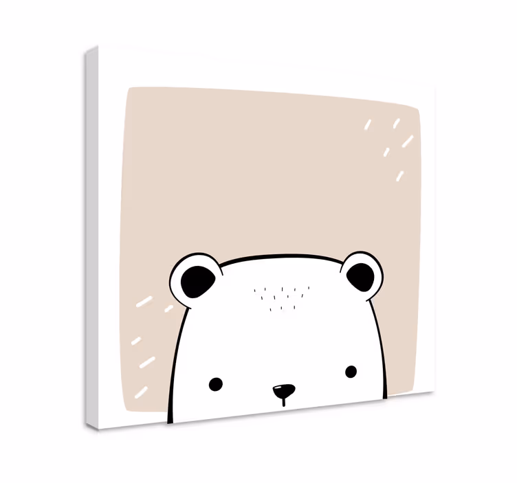 Leinwandbild Babys Baby eisbär - TenStickers