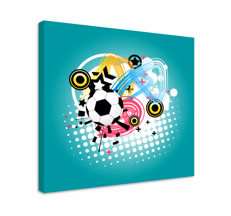 Leinwandbild sport fußball ball aktion - TenStickers