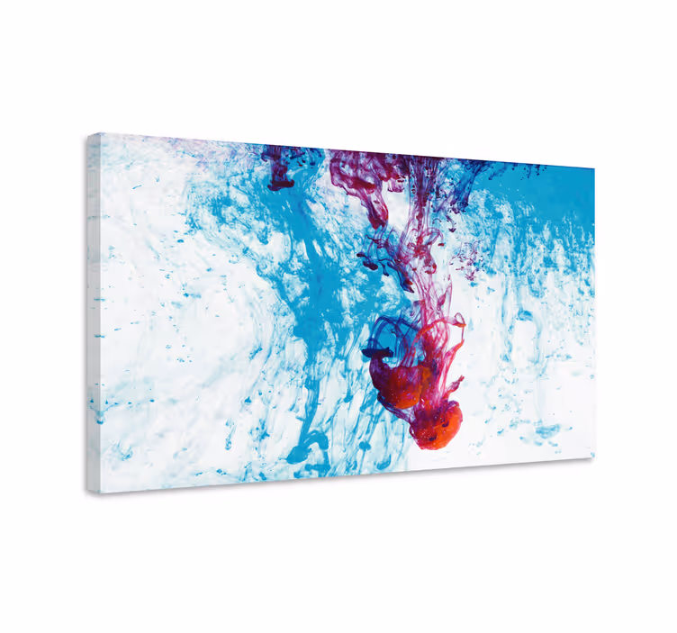 Leinwandbild abstrakt lebendige farbströme - TenStickers