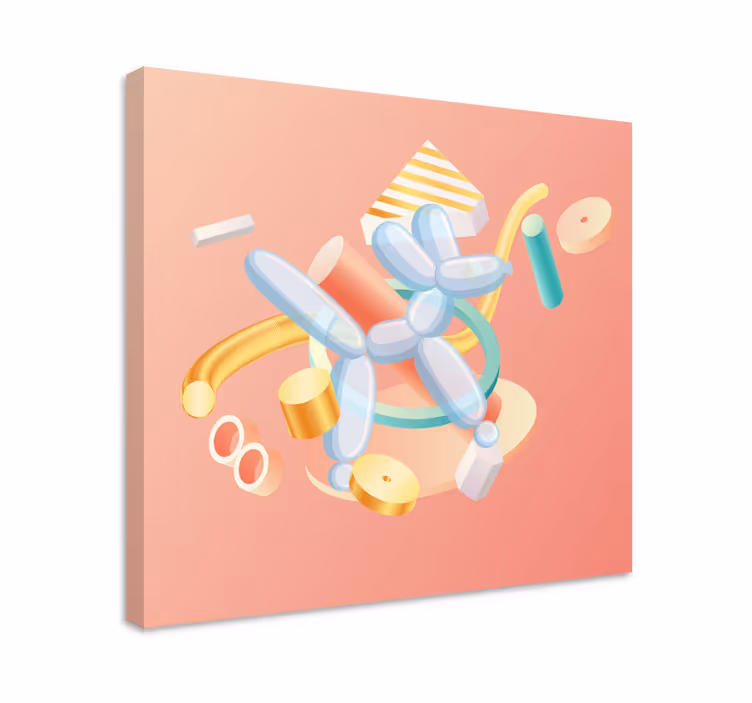 Leinwandbild obst luftballontier formen - TenStickers