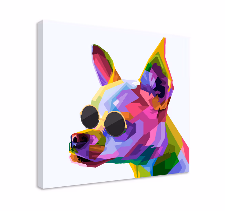 Wandbilder hunde lebendige hunde kunst - TenStickers