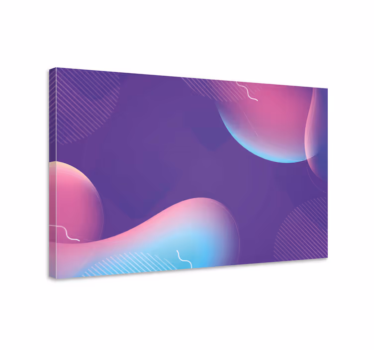 Wandbilder modern in abstrakten flüssigen formen - TenStickers
