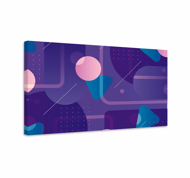 Geometrische wandbilder im design abstrakter formen - TenStickers