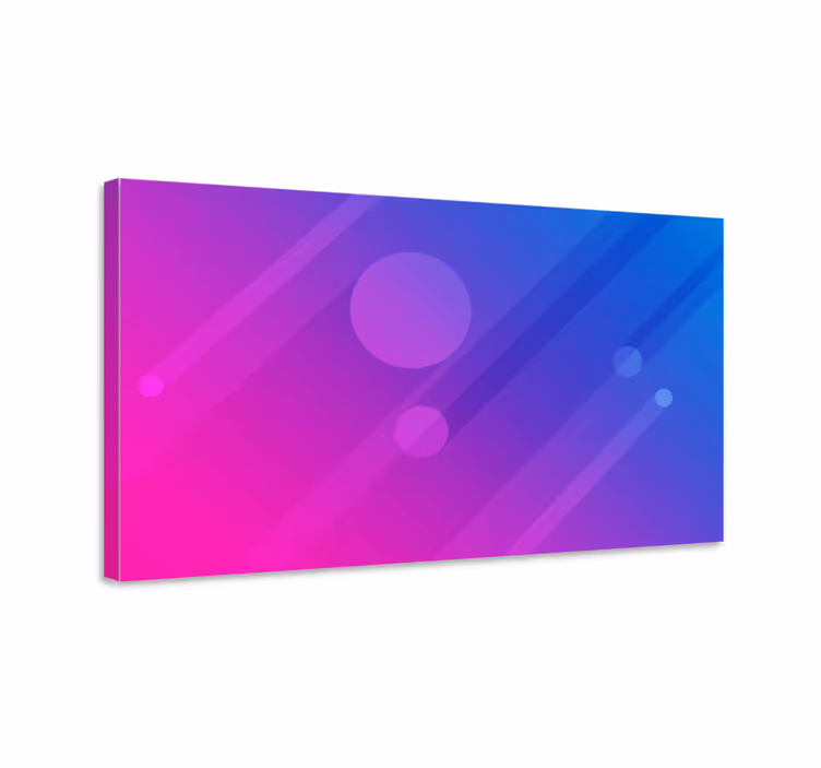 Leinwandbild obst im abstrakten kreisdesign - TenStickers