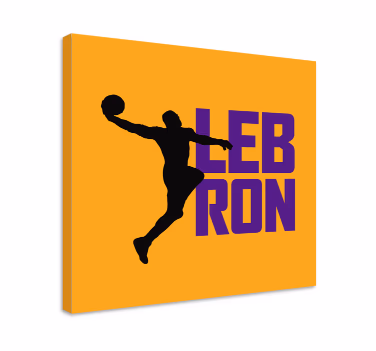 Leinwandbild sport dynamischer basketballspieler - TenStickers