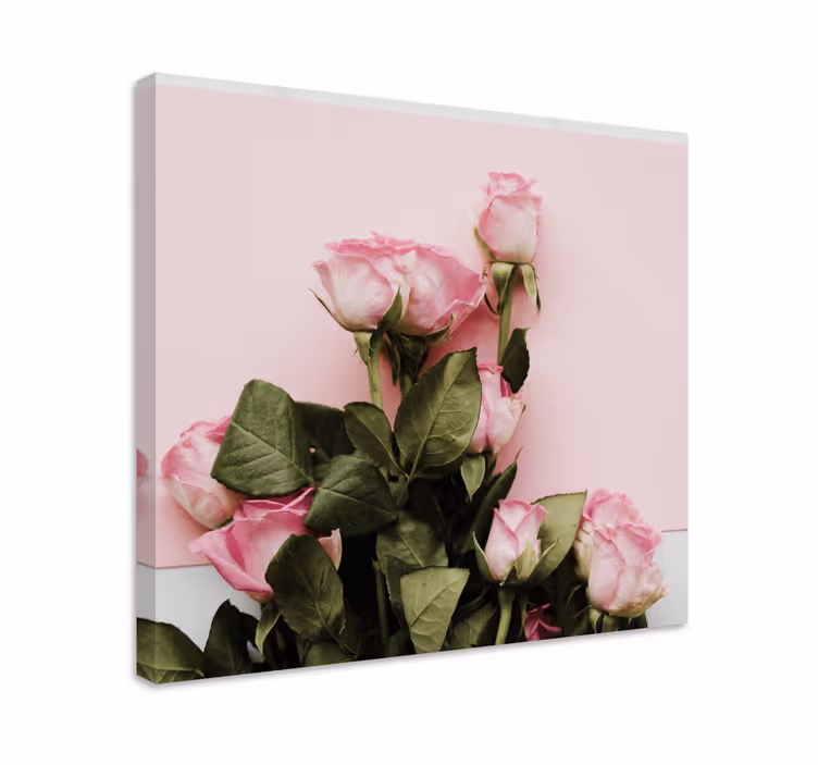 Leinwandbild pinkes rosenarrangement - TenStickers