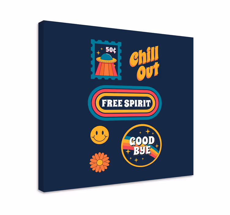 Wandbilder sprüche entspanne den freien geist - TenStickers