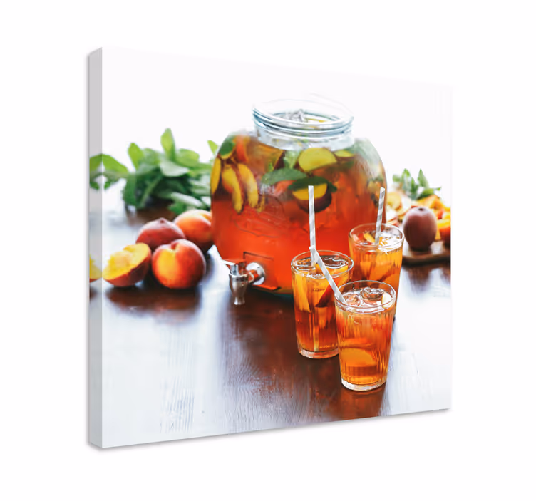 Leinwandbild obst erfrischender nektar drink - TenStickers