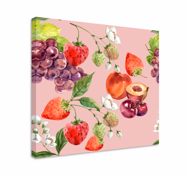 Leinwandbild obst frisches obst arrangement - TenStickers