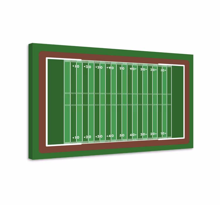 Leinwandbild sport fußballfeld-layout - TenStickers