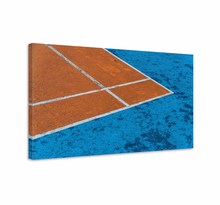 Leinwandbild sport tennisplatz linien - TenStickers