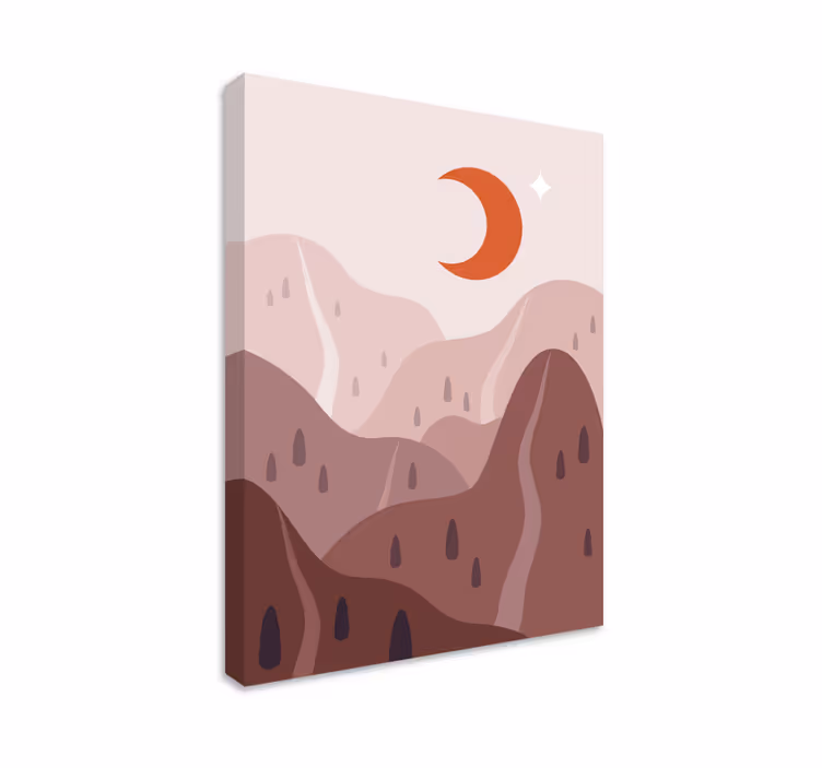 Wandbilder landschaft gebirgslandschaft form - TenStickers