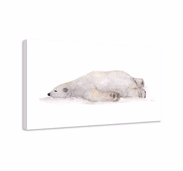 Wandbild tier fauler eisbär - TenStickers
