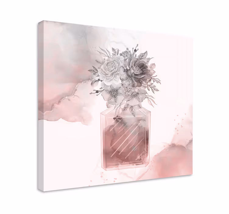 Leinwandbild mit blumenvase arrangement - TenStickers