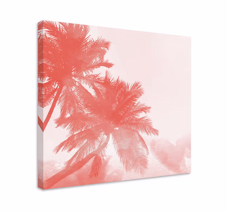 Leinwandbild palmbaum umriss - TenStickers