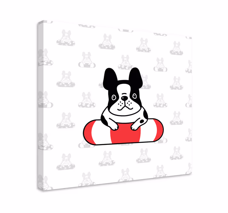 Wandbilder hunde süßer französischer bulldogge - TenStickers
