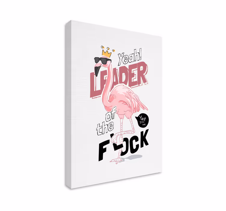Wandbilder Hunde anführer im flamingo-stil - TenStickers