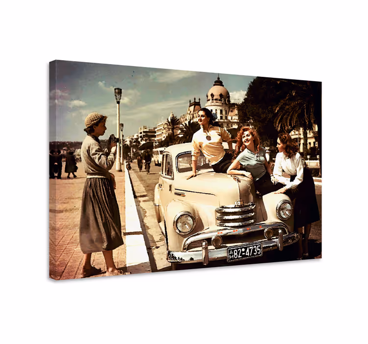 Wandbilder vintage mit charme klassischer autos - TenStickers