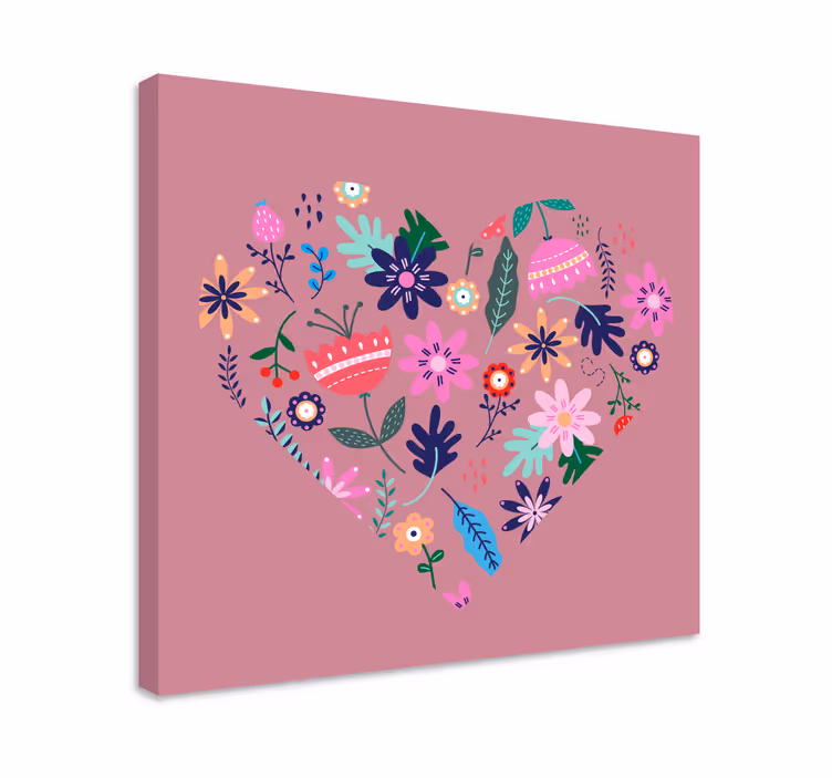 Leinwandbild herzblütenarrangement - TenStickers