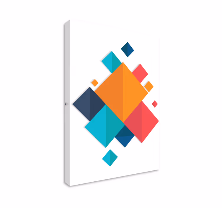 Geometrische Wandbilder lebendige formen - TenStickers