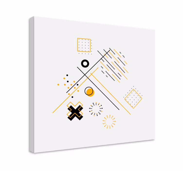 Geometrische wandbilder in nonfigurativen formen - TenStickers