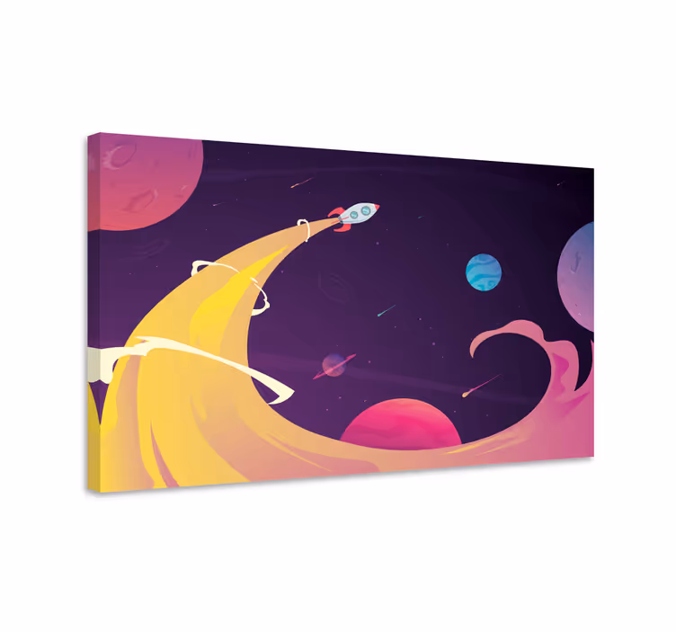 Wandbild gaming raketenstart abenteuer - TenStickers