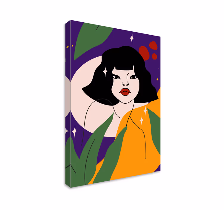 Leinwandbild zeitgenössische porträtkunst - TenStickers