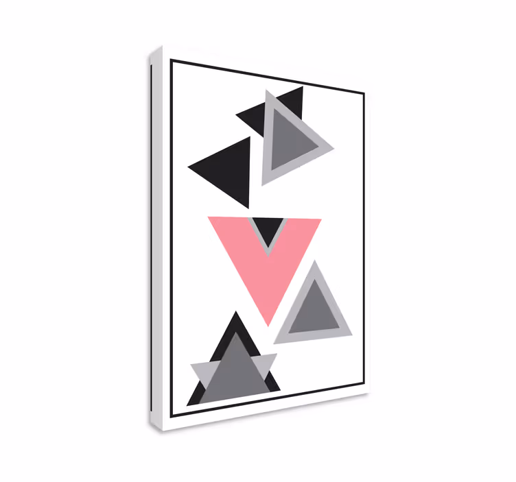 Geometrische wandbilder abstrakte dreiecksarrangements - TenStickers