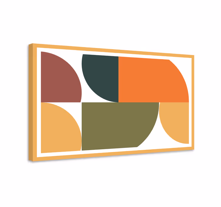 Wandbilder modern geometrische formkomposition - TenStickers