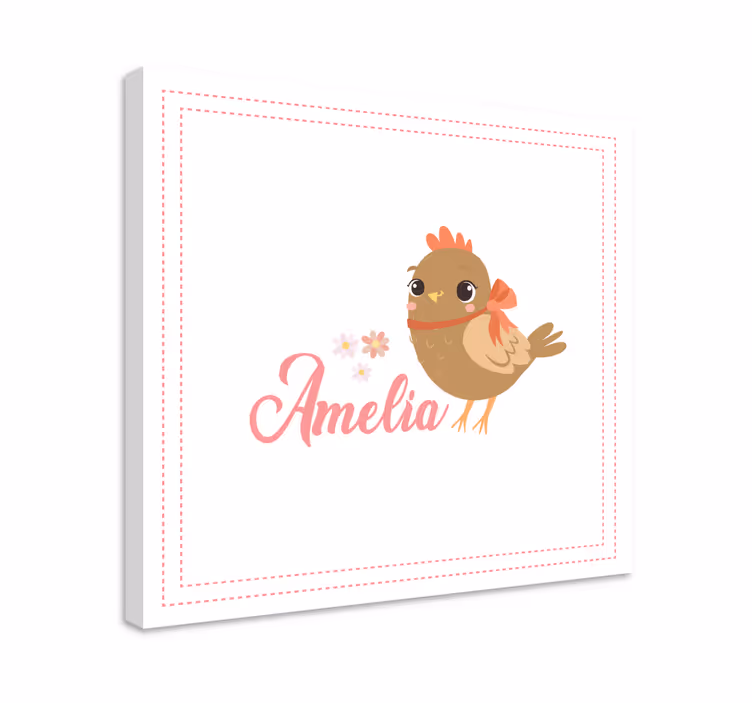 Wandbild tier süßer vogelcharakter - TenStickers