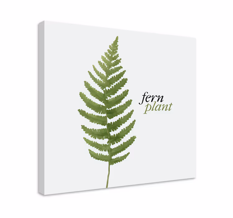 Leinwandbild mit farn pflanzen design - TenStickers
