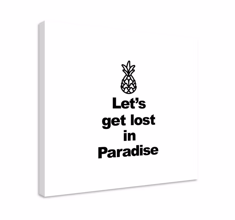 Wandbilder sprüche ananas abenteuer spruch - TenStickers