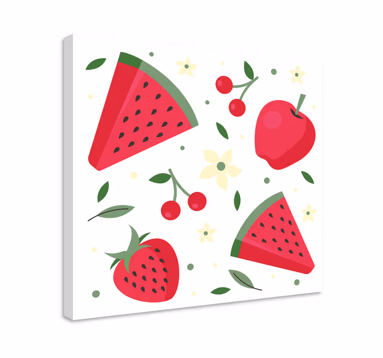 Leinwandbild obst erfrischende fruchtfreude - TenStickers