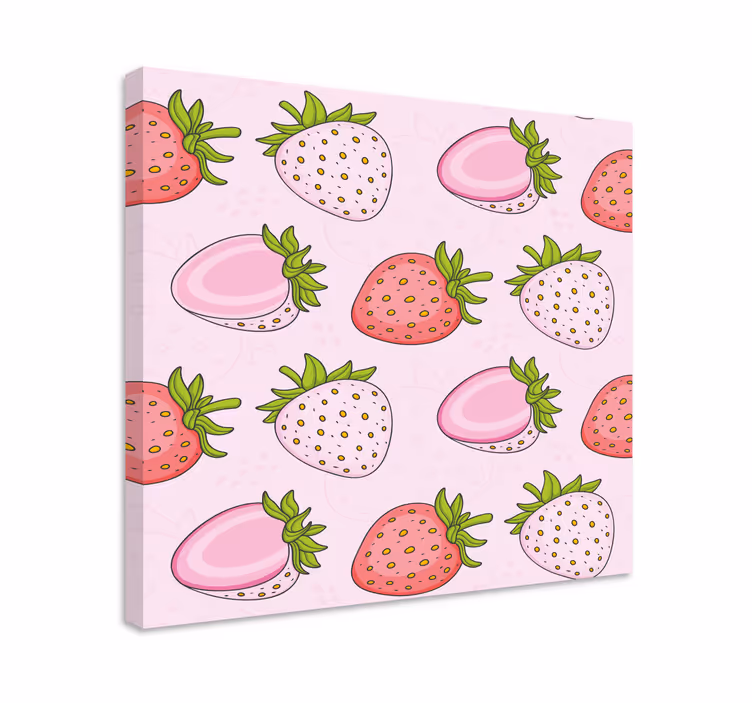 Leinwandbild obst erdbeer-genuss - TenStickers