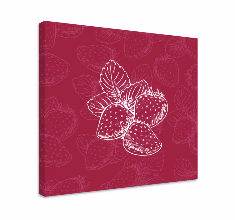 Leinwandbild obst erdbeertraum - TenStickers