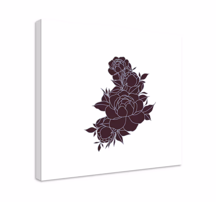 Leinwandbild reiches blumenarrangement - TenStickers