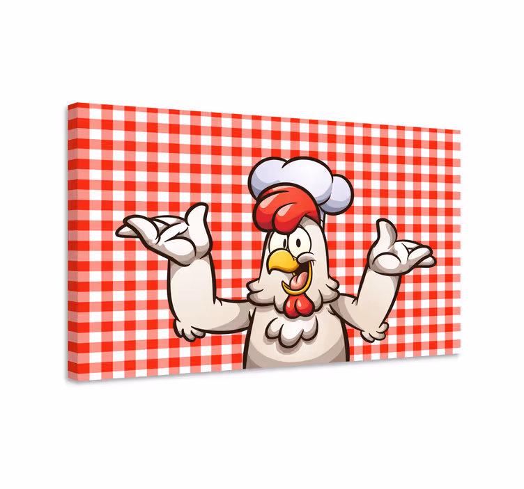 Leinwandbild Vogel koch küche charakter - TenStickers