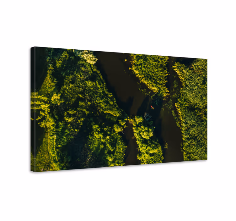 Wandbilder landschaft ruhige flusslandschaft - TenStickers