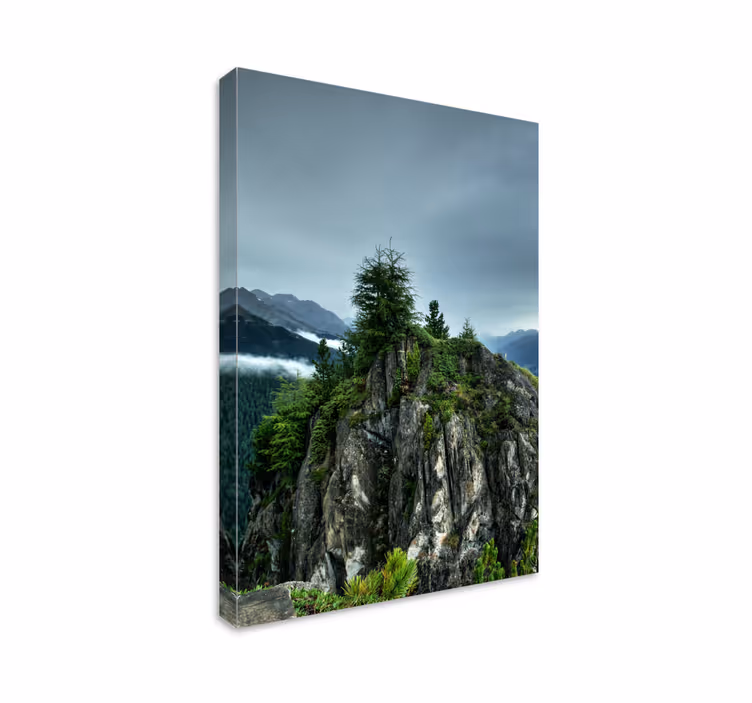 Landschaftsbild Leinwand berg gipfel landschaft - TenStickers